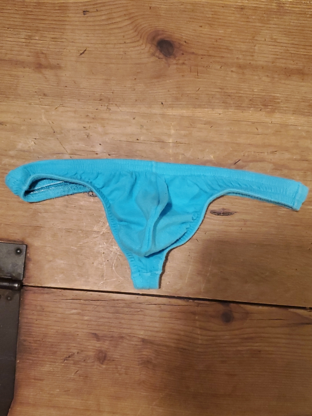 N2N Bodywear Men’s Low-Rise Thong in Bright Turquoise